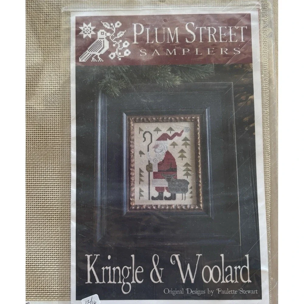 Christmas Cross Stitch Pattern LOT of 5 Santa Claus ME JD Kringle & Woolard